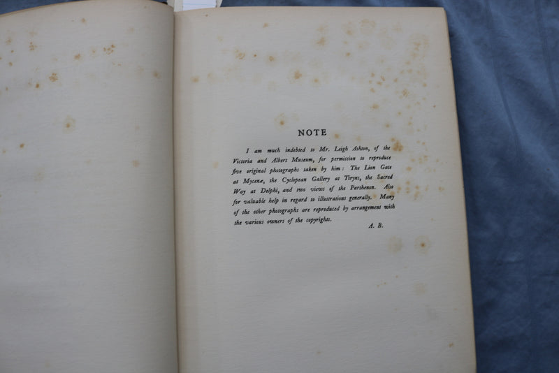 1928 MEDITERRANEAN SCENES LIMITED EDITION BOOK BY ARNOLD BENNETT - KD 9490