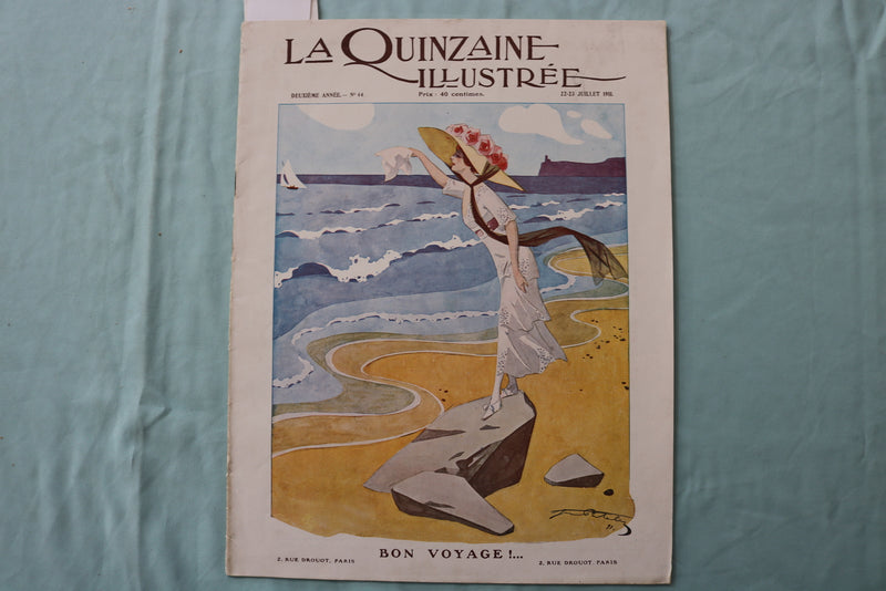 1911 LA QUINZAINE ILLUSTREE MAGAZINE - FRENCH - LOT OF 2 - K 2542