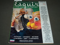 1945 FEBRUARY ESQUIRE MAGAZINE - VARGAS ILLUSTRATION - COVER AND ADS - ST 5071