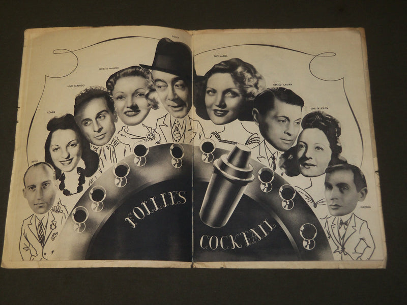 1940'S FOLLIES BERGERE PROGRAM - PAUL DERVAL - GREAT PHOTOS - J 3680