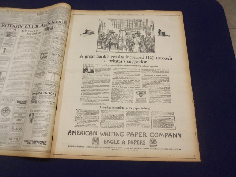 1920 JULY 5 NEW YORK TIMES - CONVENTION DEADLOCKED - NT 9321
