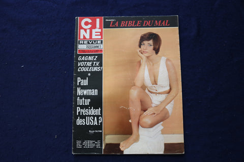 1976 MARCH 11 CINE REVUE MAGAZINE - NICOLE CALFAN-PAUL NEWMAN COVER - E 23496