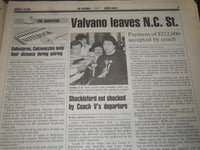1990 APRIL 8 THE NATIONAL NEWSPAPER - VALVANO IS OUT - NICE PHOTOS - NP 2642