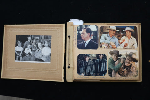 1950'S-1960'S TELEVISION STARS SCRAPBOOK -JAMES ARNESS - CHUCK CONNORS - E 24952