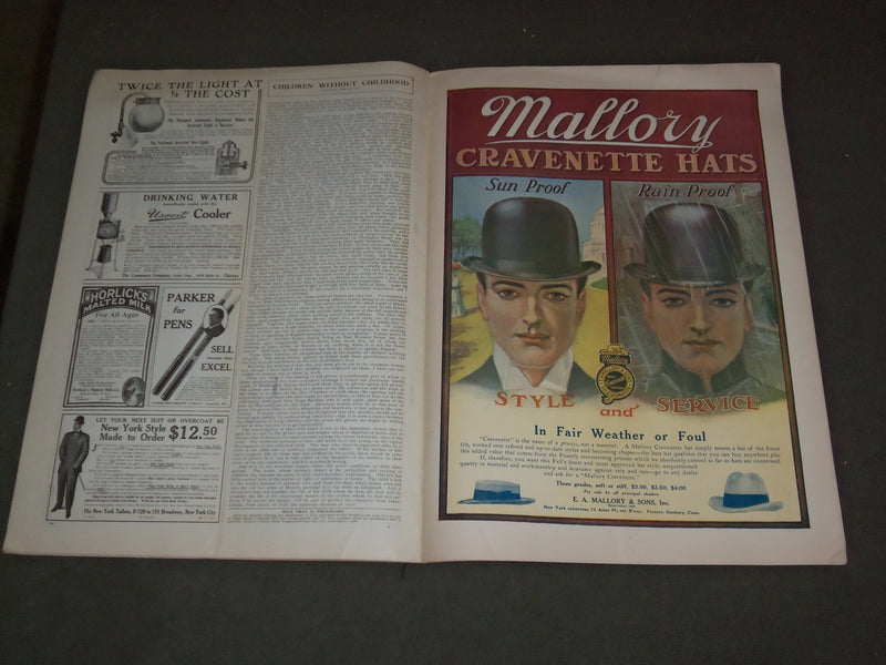 1906 SEP 8 COLLIER'S MAGAZINE - GREAT ILLUSTRATIONS, ARTICLES & ADS - F 598