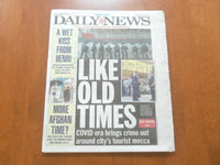 2021 AUGUST 23 NEW YORK DAILY NEWS NEWSPAPER - NYC CRIME RISING DURING VIRUS