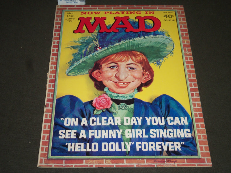 1971 JUNE MAD MAGAZINE - FUNNY GIRL COVER - ST 4977