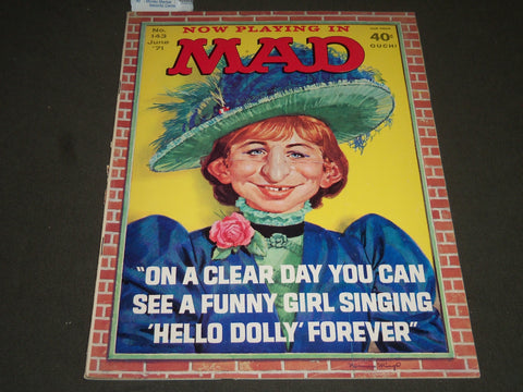 1971 JUNE MAD MAGAZINE - FUNNY GIRL COVER - ST 4977