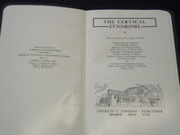 1956 THE CERVICAL SYNDROME SOFTCOVER BOOK BY RUTH JACKSON M. D. - KD 7665