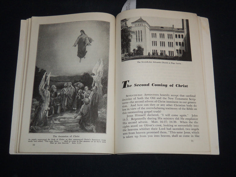 1942 SEVENTH-DAY ADVENTISTS BELIEF AND WORK SOFTCOVER BOOK - J 9294