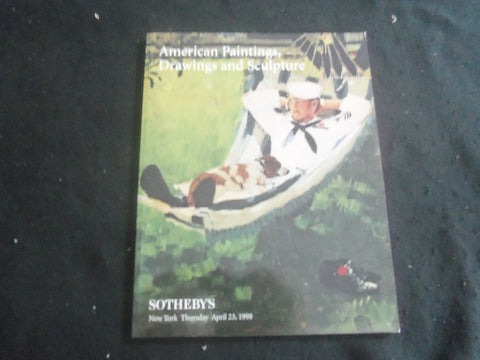 1998 APR 23 SOTHEBY'S AMERICAN PAINTINGS, DRAWINGS & SCULPTURE CATALOG - B 4077H