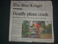 2019 OCTOBER 30 THE STAR-LEDGER NEWSPAPER - DEADLY PLANE CRASH IN COLONIA, NJ