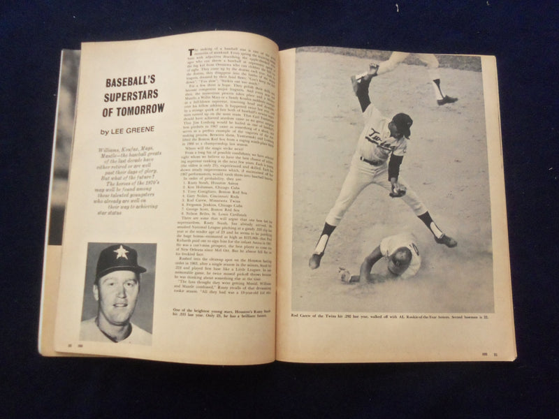 1968 TRUE'S BASEBALL YEARBOOK MAGAZINE - CARL YASTRZEMSKI - SP 6118U