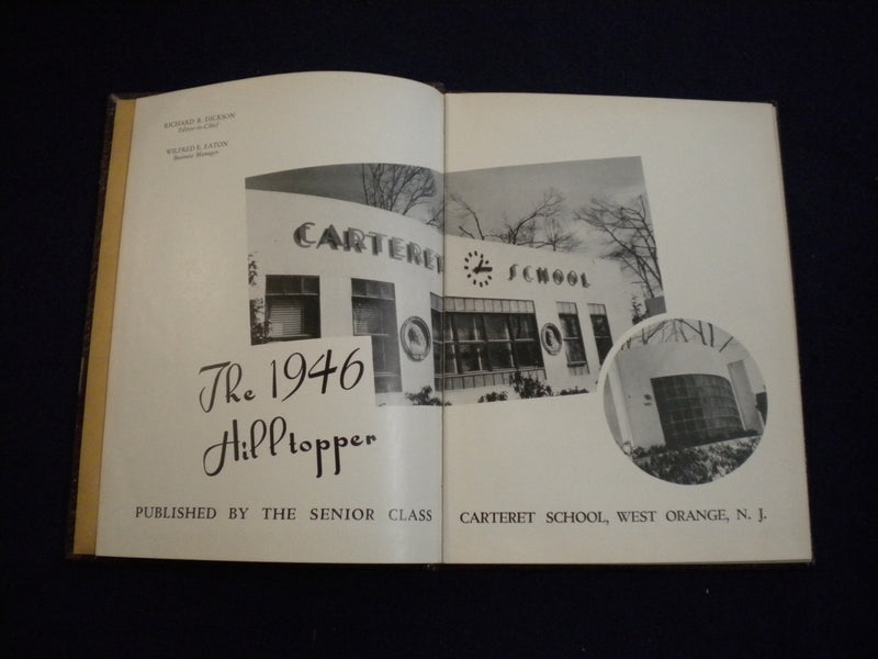 1946 THE HILLTOPPER CARTERET SCHOOL YEARBOOK - WEST ORANGE, NEW JERSEY - YB 2990
