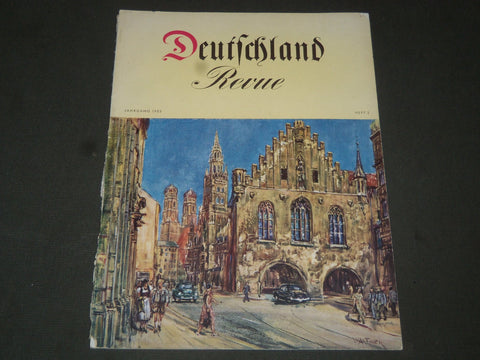 1953 DEUTSCHLAND REVUE GERMAN MAGAZINE - NICE PHOTOS - J 2161