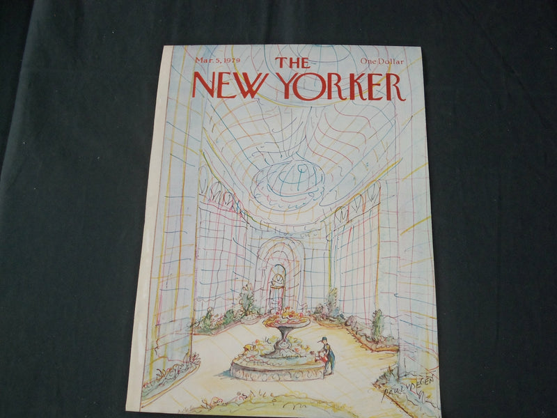 1979 MARCH 5 NEW YORKER MAGAZINE FRONT COVER ONLY - GREAT ART FOR FRAMING