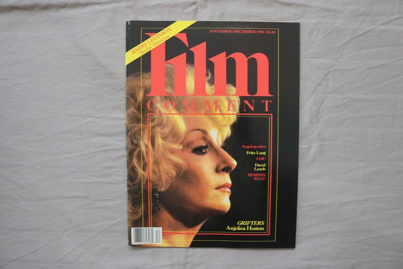 1990 NOVEMBER-DECEMBER FILM COMMENT MAGAZINE - ANJELICA HUSTON COVER - E 24062