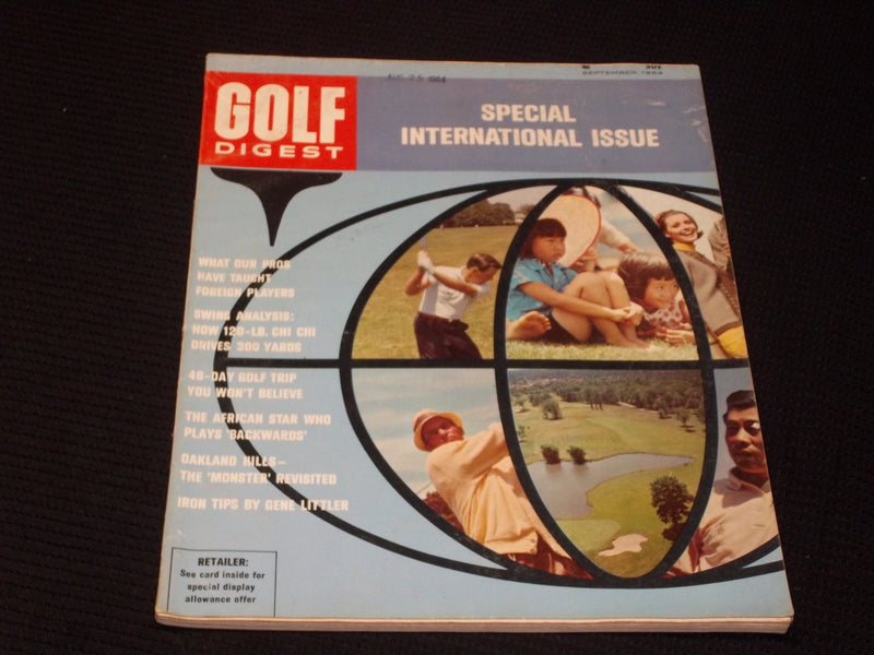 1964 SEPTEMBER GOLF DIGEST MAGAZINE - INTERNATIONAL ISSUE FRONT COVER - E 354