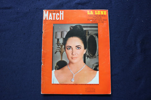 1969 DECEMBER 6 PARIS MATCH MAGAZINE - ELIZABETH TAYLOR COVER - E 23580