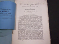 1868 PUTNAM'S MONTHLY MAGAZINE LOT OF 12 - VOLUME 1 - THOMAS NAST - WR 548