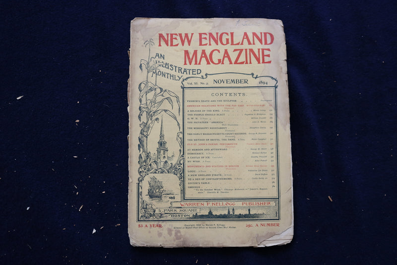 1893-1916 NEW ENGLAND MAGAZINE - LOT OF 7 - O 3549