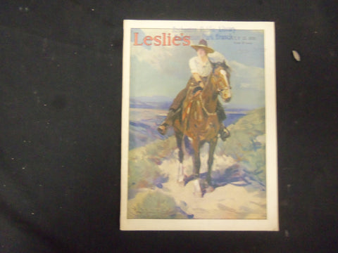 1921 JULY 23 LESLIE'S WEEKLY MAGAZINE - GREAT COVER, PHOTOS & ADS - ST 3456