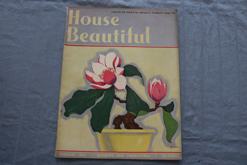 1933 FEBRUARY HOUSE BEAUTIFUL MAGAZINE - BUILDING AND FURNISHINGS - E 9368