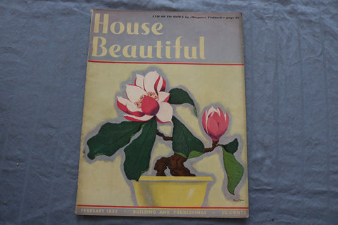 1933 FEBRUARY HOUSE BEAUTIFUL MAGAZINE - BUILDING AND FURNISHINGS - E 9368