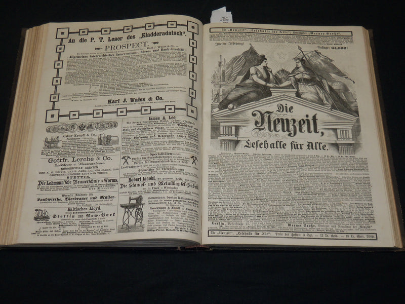 1872 KLADDERDATSCH ILLUSTRATED MAGAZINE BOUND VOLUME - GERMAN - KD 4349
