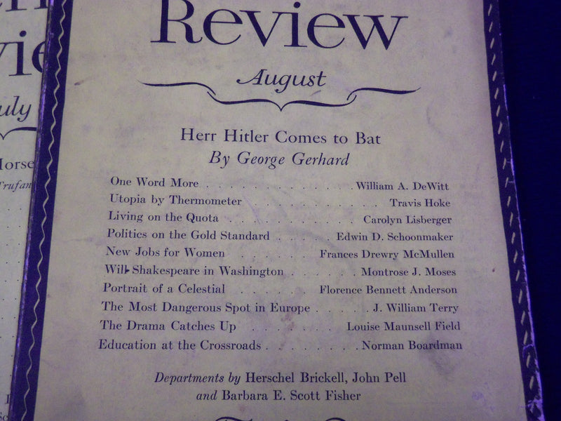 1932 NORTH AMERICAN REVIEW LOT OF 12 COMPLETE YEAR - STORIES/ARTICLES - WR 650