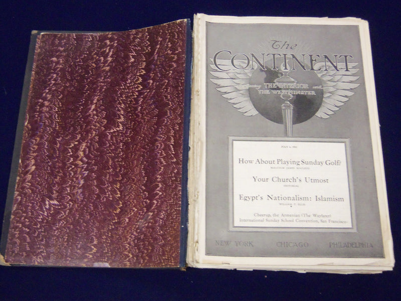 1911 JULY-DECEMBER THE CONTINENT MAGAZINE BOUND VOLUME - NICE ADS - KD 3382
