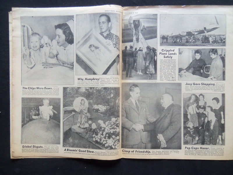 1954 NOVEMBER 6 NY DAILY NEWS-CHIEFS PROBE GRAFT RINGS IN 5 CITY DEPTS - NP 2518
