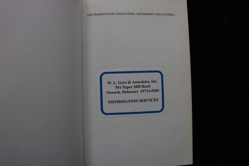 1993 THE MARKETS FOR INNOVATION, OWNERSHIP AND CONTROL - HARDCOVER - KD 9739