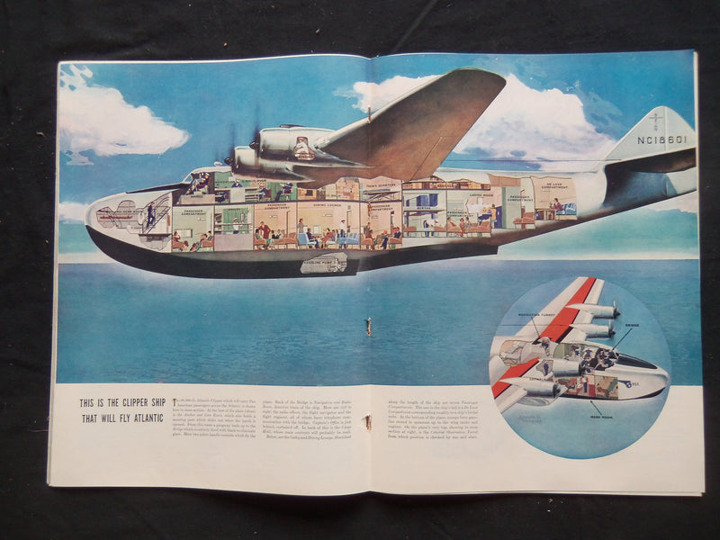 1937 AUGUST 23 LIFE MAGAZINE - TRANSOCEANIC TRANSPORT - L 40