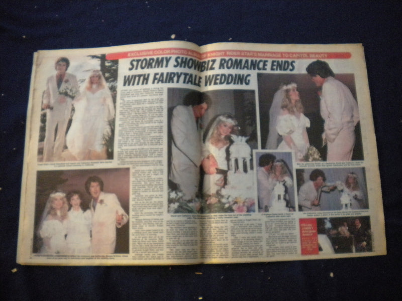 1984 APRIL 10 STAR NEWSPAPER -MICHEAL JACKSON THRILLER GIRL -HASSELHOFF- NP 6013