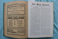 1904-1907 THE KNOX STUDENT HARDCOVER BOOKS - 2 VOLUMS - GALESBURG, IL - KD 9683