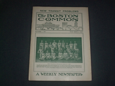 1910 OCTOBER 1 THE BOSTON COMMON MAGAZINE - NEW TRANSIT PROBLEMS - B 6229