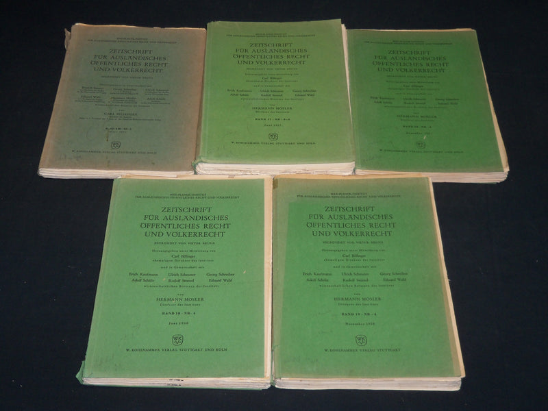 1951-1958 MAX PLANCK INSTITUT ZEITSCHRIFT GERMAN MAGAZINE LOT OF 5 - WR 106I