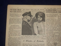1944 JULY 12 NEW YORK TIMES - ROOSEVELT AGREES TO RUN FOR A FOURTH TERM- NP 6590