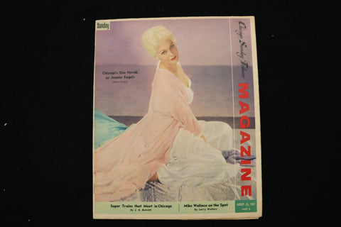 1957 AUGUST 25 CHICAGO SUNDAY TRIBUNE MAGAZINE - KIM NOVAK COVER - E 26190