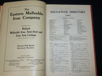 1921 NAUGATUCK DIRECTORY BOOK - CONNECTICUT - NICE ADS - KD 6352