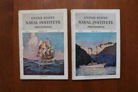1957-1958 U.S. NAVAL INSTITUTE PROCEEDINGS - SOFTCOVER BOOKS - LOT OF 8 - O 3922