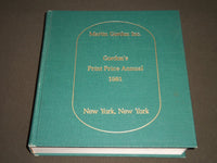1981 GORDON'S PRINT PRICE ANNUAL BOOK - MARTIN GORDON INC - NEW YORK - KD 3983