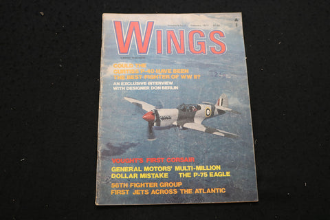 1973 FEBRUARY WINGS MAGAZINE - CURTISS P-40 COVER - SP 4181U