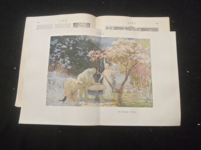 1916 APRIL 6 LIFE MAGAZINE - EASTER NUMBER - CONSIDER THE LILIES - L 763A