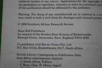 1990 SOUTH AFRICA CONTEMPORARY ANALYSIS HARDCOVER BOOK - KD 9795