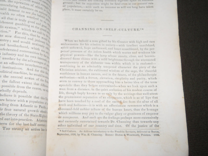 1839 JANUARY THE UNITED STATES MAGAZINE & DEMOCRATIC REVIEW VOL 5 NO. 13- J 3354