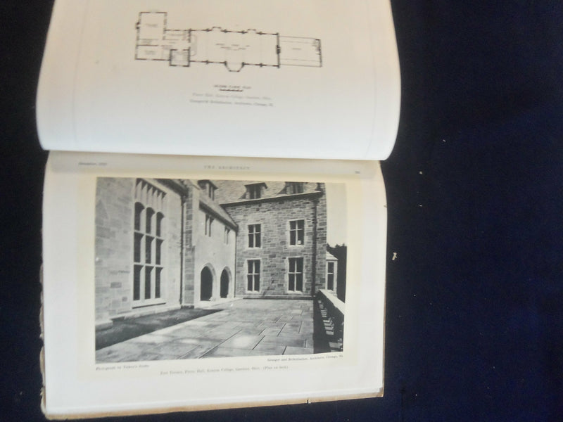 1929 DECEMBER THE ARCHITECT MAGAZINE - NICE COVER, MANY PLATES & PHOTOS- ST 7275