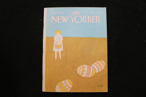 1985 APRIL 8 NEW YORKER MAGAZINE - GREAT ILLUSTRATED COVER - NY 3183