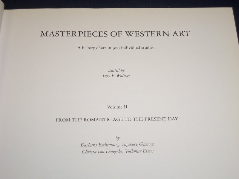 1996 MASTERPIECES OF WESTERN ART LOT OF 2 VOLUMES - GREAT PHOTOS - KD 2460